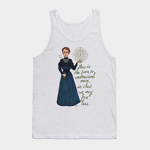 Marie Curie Tank Top by neuroticowl